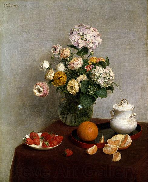 Henri Fantin-Latour Flores de Verao e Frutos